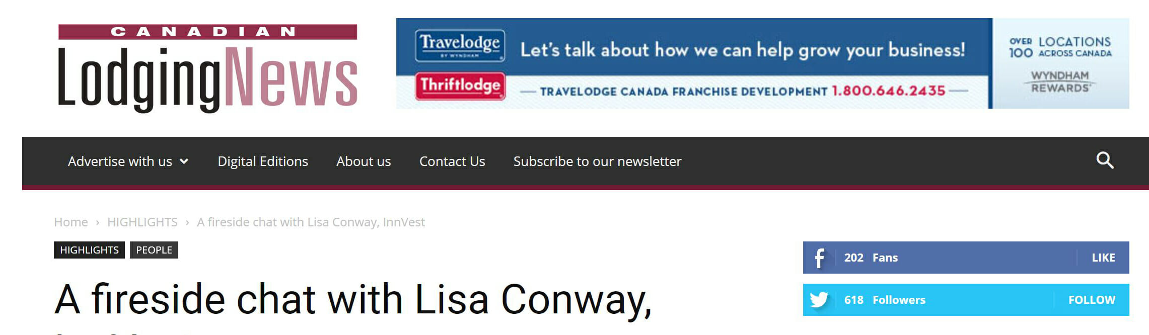 Industry news reports on Schulich ExecEd fireside chat with Lisa Conway, InnVest